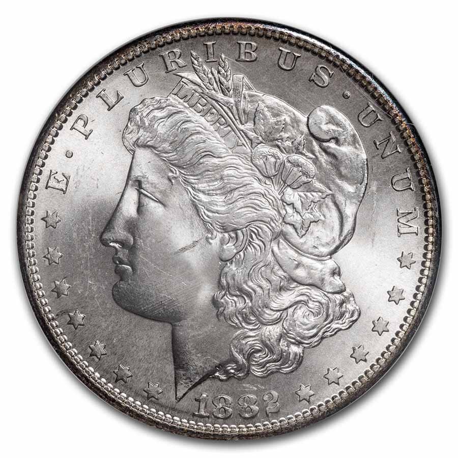 1882-S Morgan Dollar MS-65 NGC