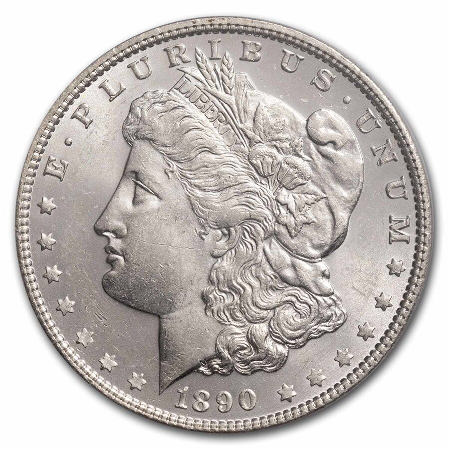 1890 Morgan Dollar MS-62 PCGS