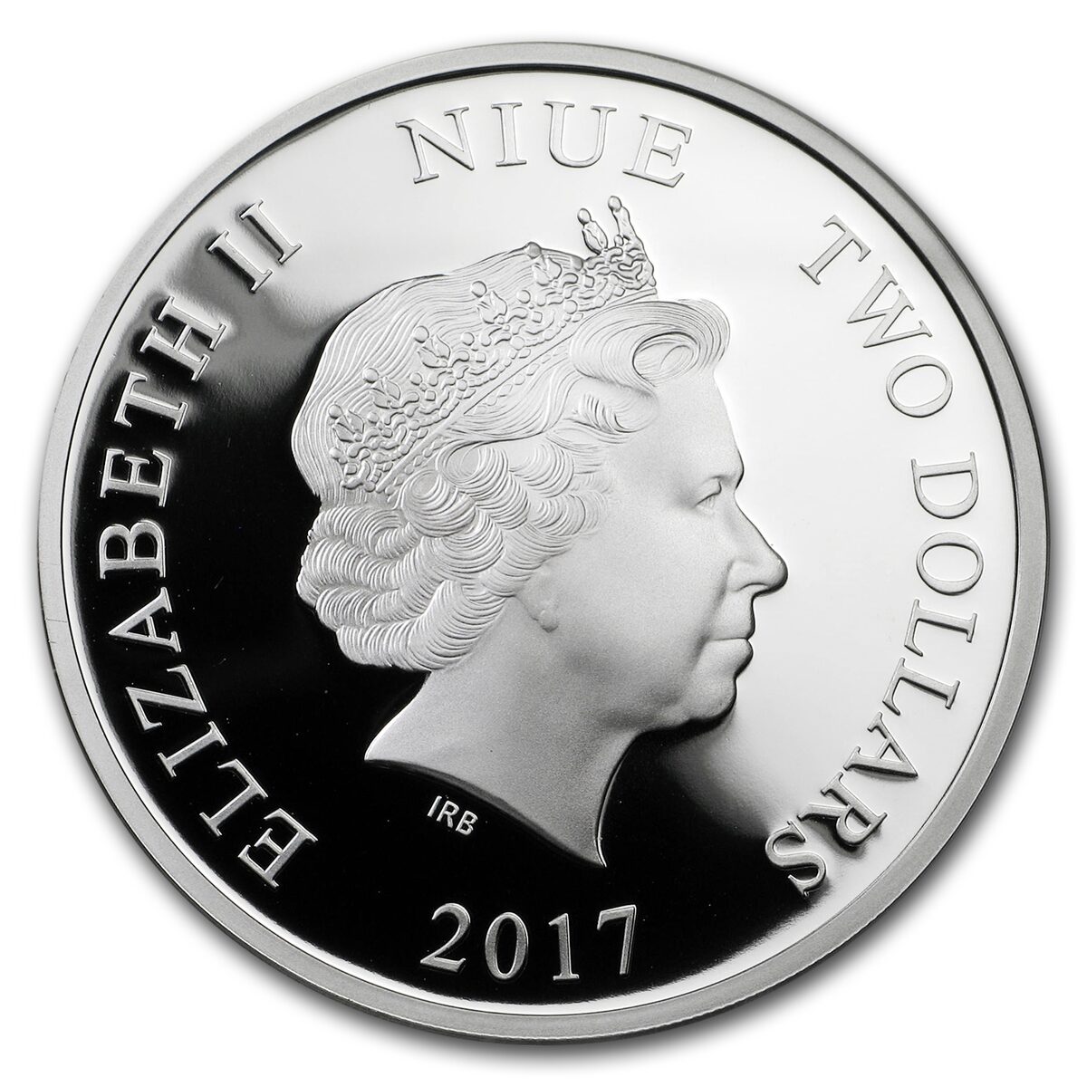 2017 Niue 1 oz Silver $2 Star Wars Ships: Millennium Falcon