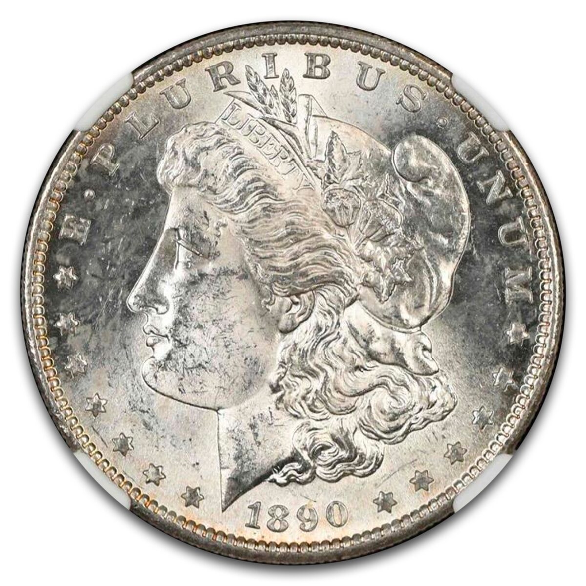 1890-S Morgan Dollar MS-62 NGC