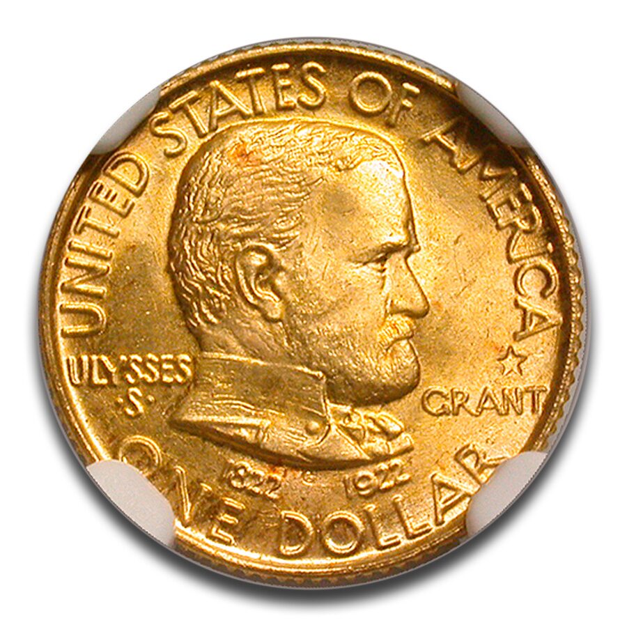 1922 Gold $1.00 Grant w/Star MS-66 NGC