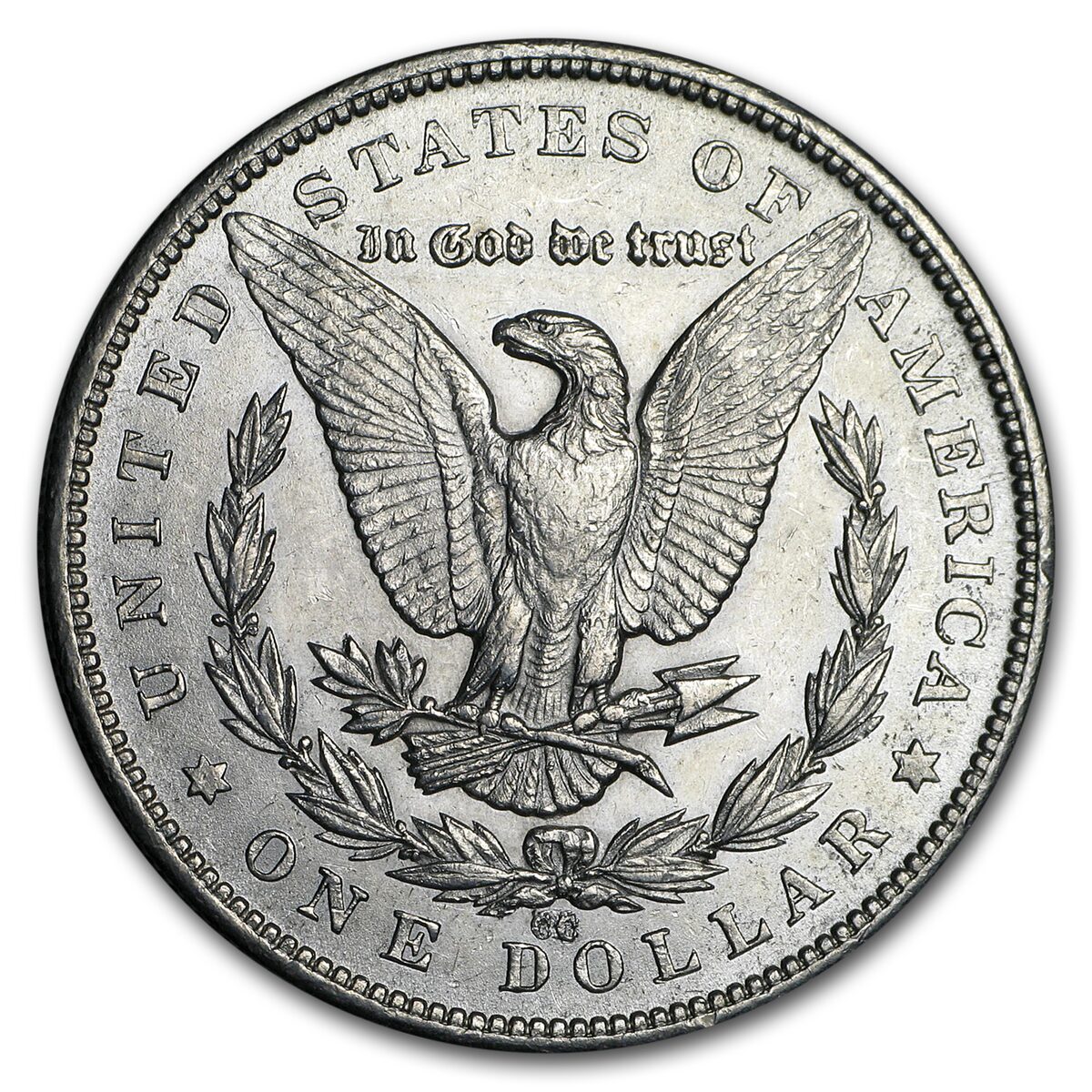 1879-CC Morgan Dollar Capped CC AU