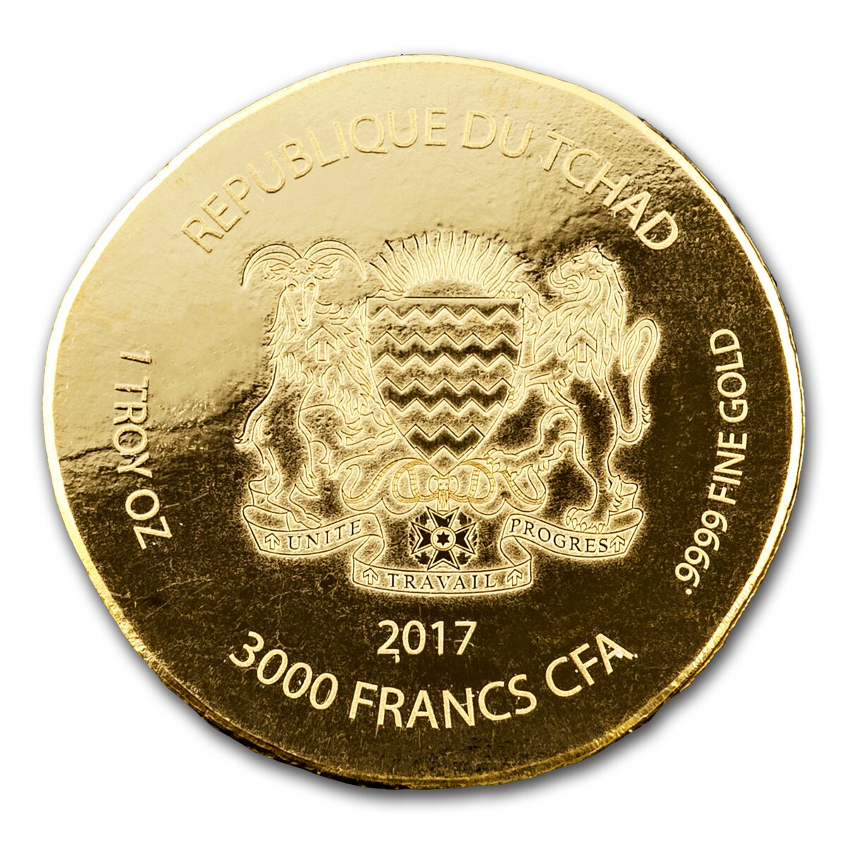 2017 Republic of Chad 1 oz Gold King Tut (Certi-Lock)
