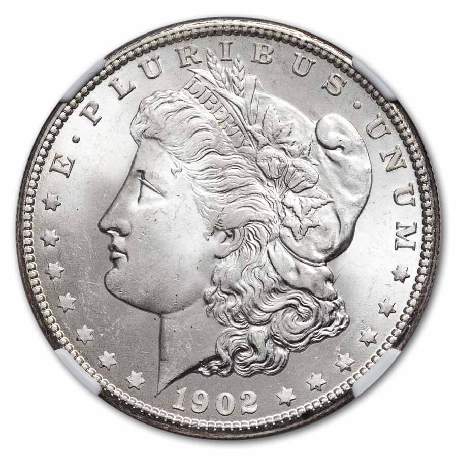 1902-O Morgan Dollar MS-65 NGC