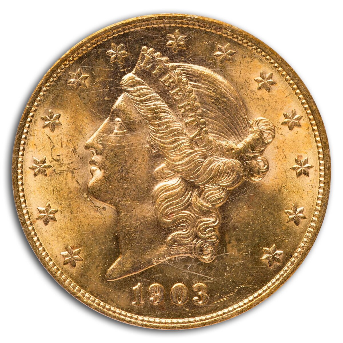 1903 $20 Liberty Gold Double Eagle MS-63 PCGS