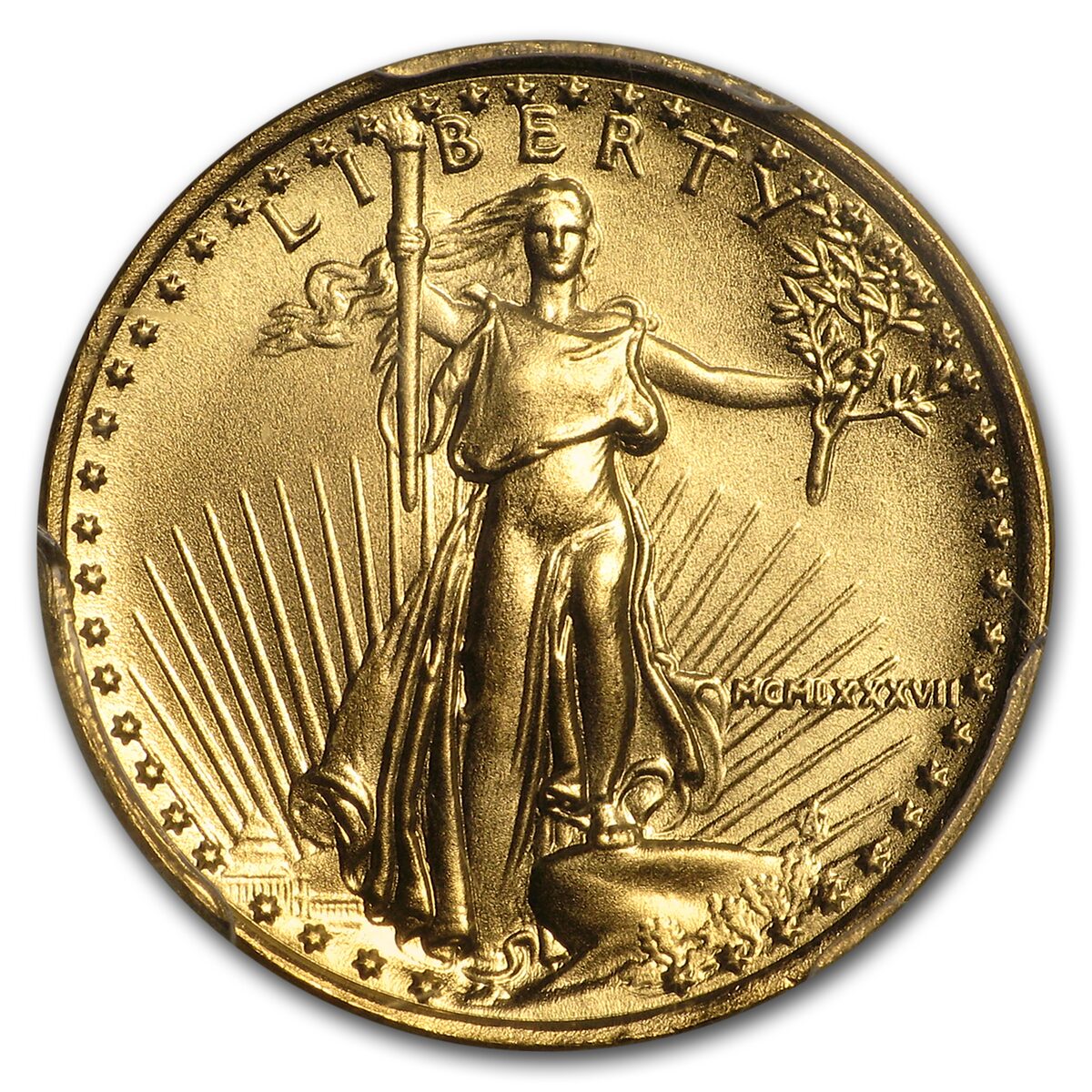 1987 1/10 oz American Gold Eagle MS-70 PCGS