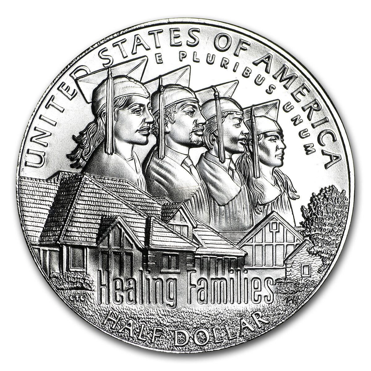 2017-D Boys Town Clad 1/2 Dollar BU (Box & COA)