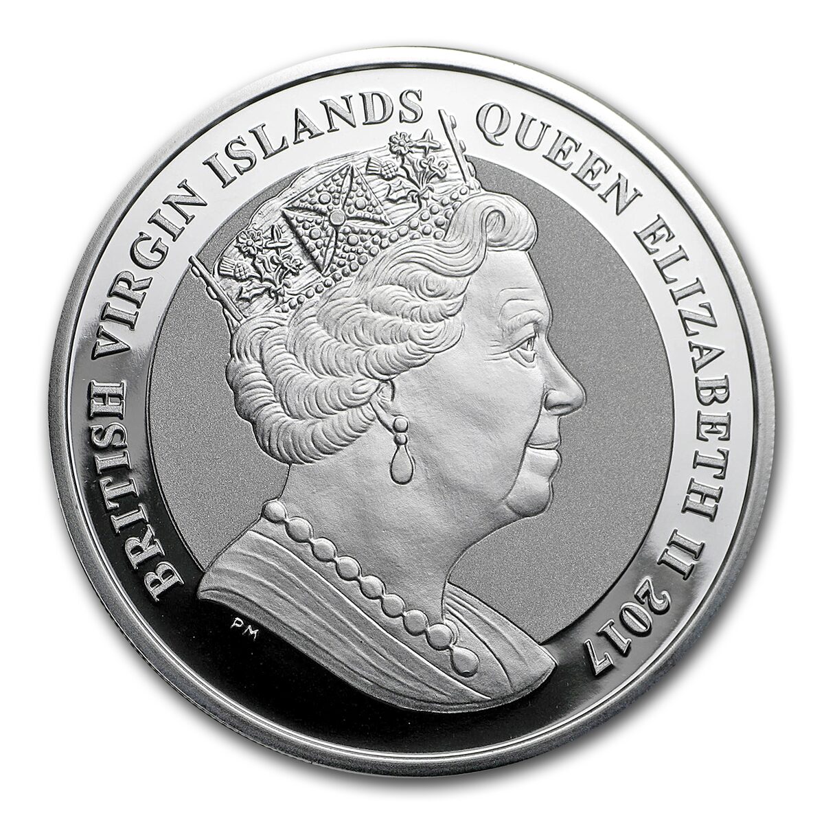 2017 BVI 1 oz Silver John F. Kennedy Reverse Proof