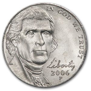 2006-P Jefferson Nickel BU (Return to Monticello Design)