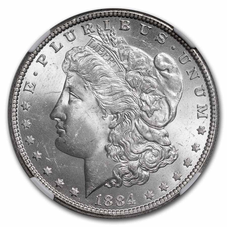 1884 Morgan Dollar MS-64 NGC