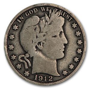 1912-S Barber Half Dollar Good