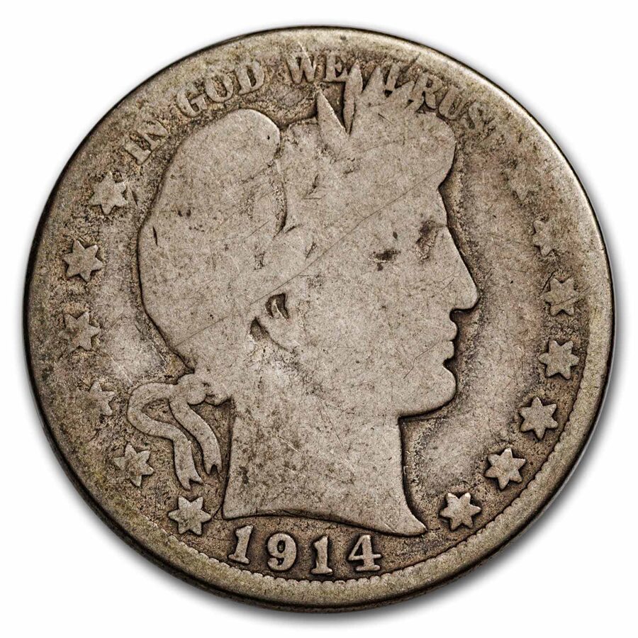 1914 Barber Half Dollar AG