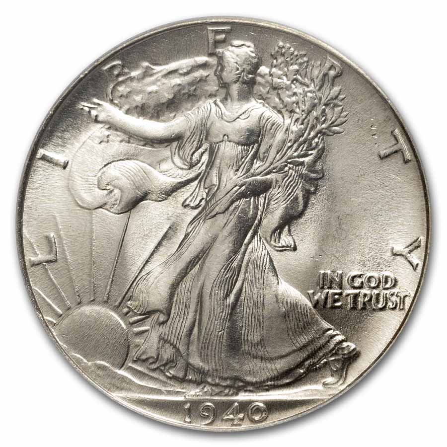 1940 Walking Liberty Half Dollar MS-65 PCGS