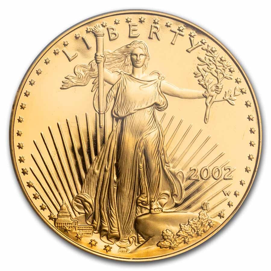 2002-W 1/2 oz Proof American Gold Eagle PR-69 PCGS
