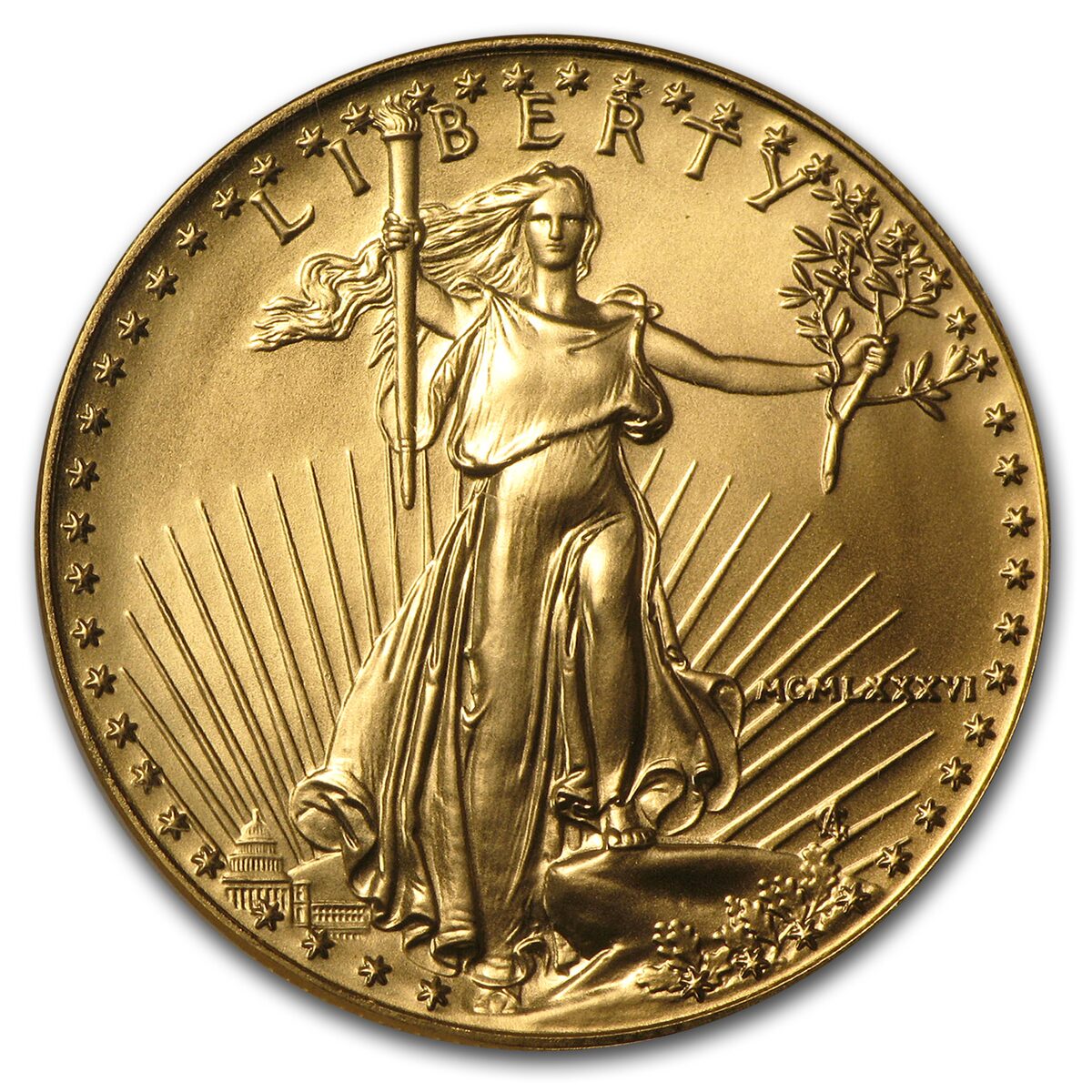 1986 1 oz American Gold Eagle MS-69 NGC