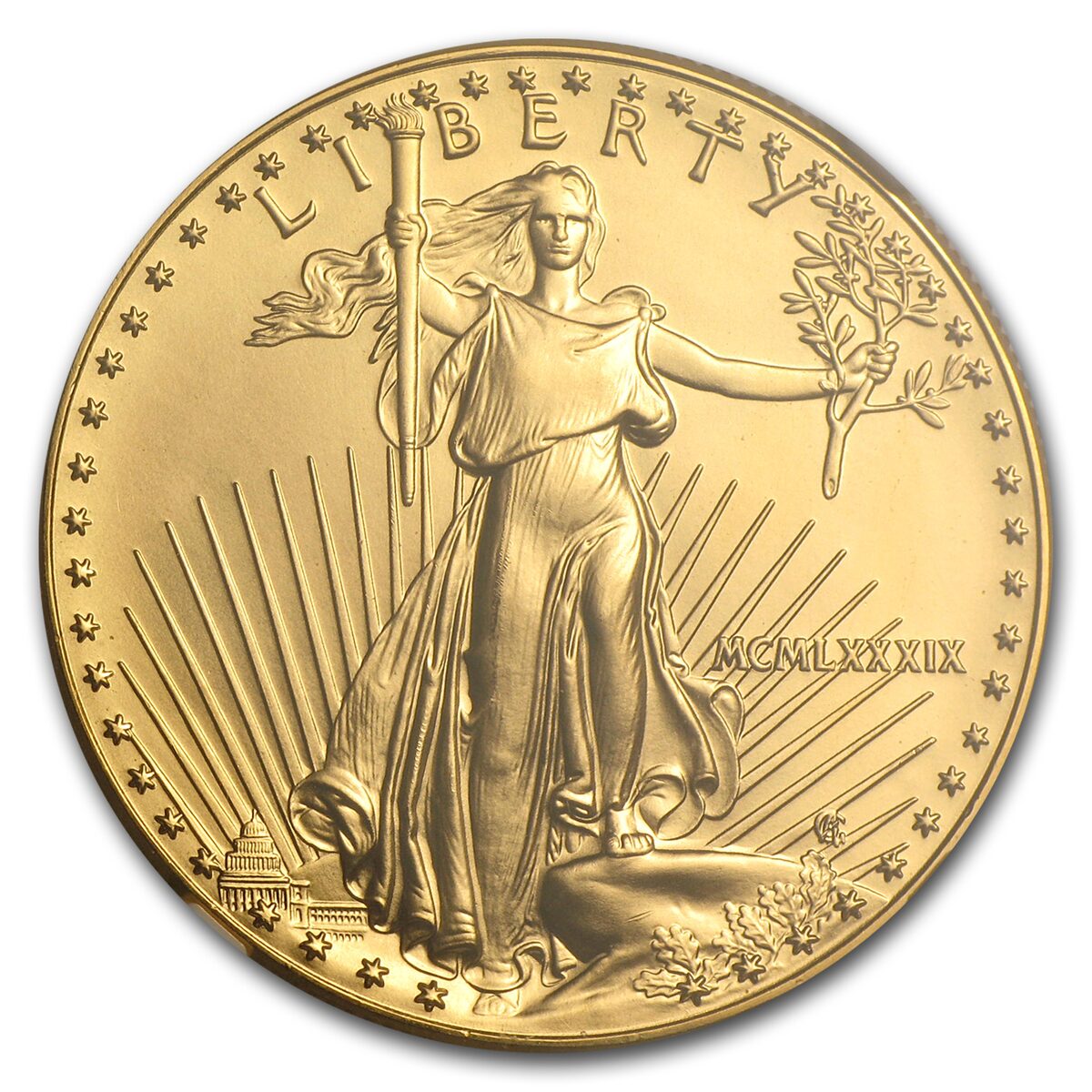1989 1 oz American Gold Eagle MS-69 NGC