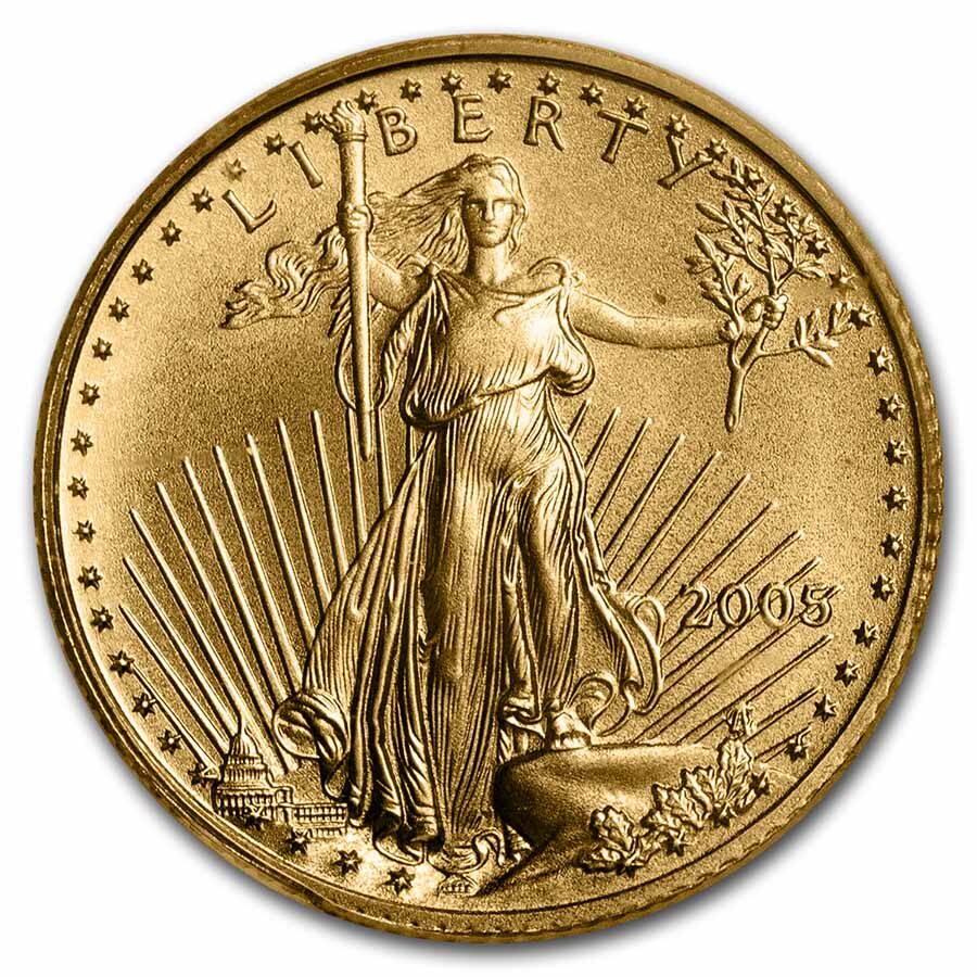 2005 1/10 oz American Gold Eagle MS-69 PCGS (FS)
