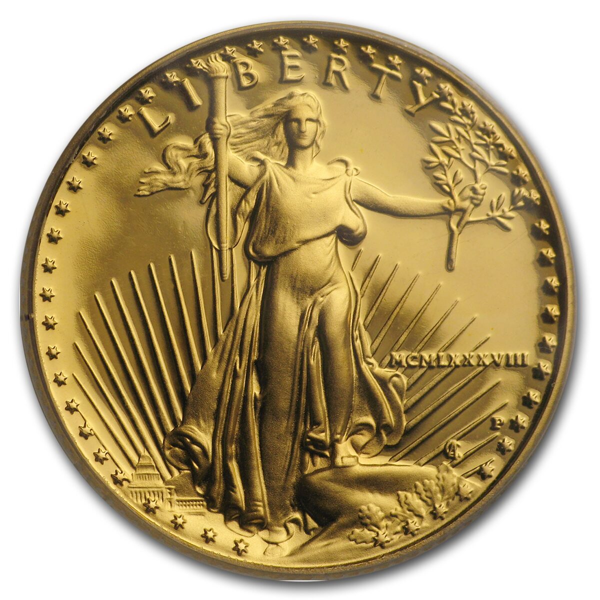 1988-P 1/4 oz Proof American Gold Eagle PR-69 DCAM PCGS