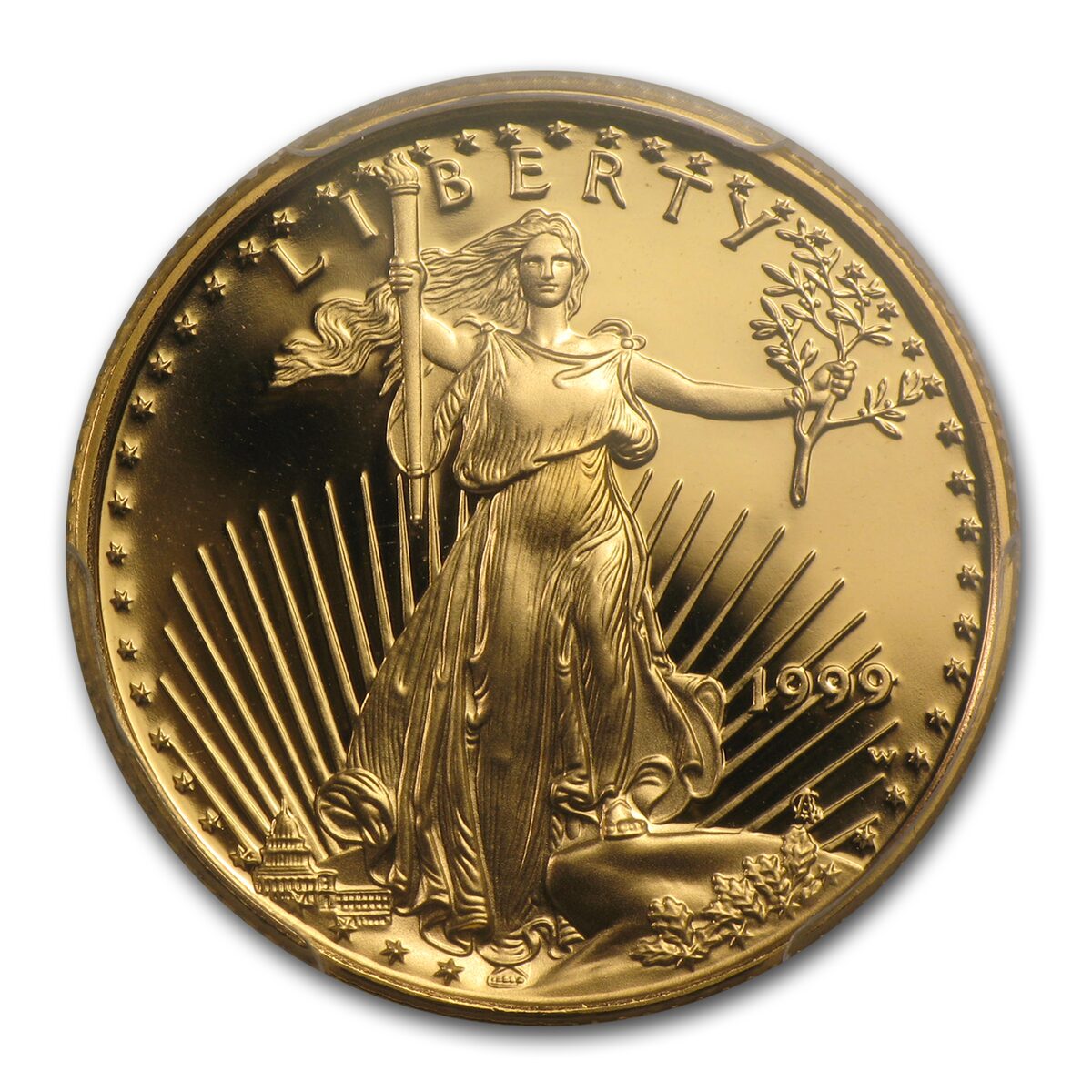 1999-W 1/4 oz Proof American Gold Eagle PR-69 PCGS