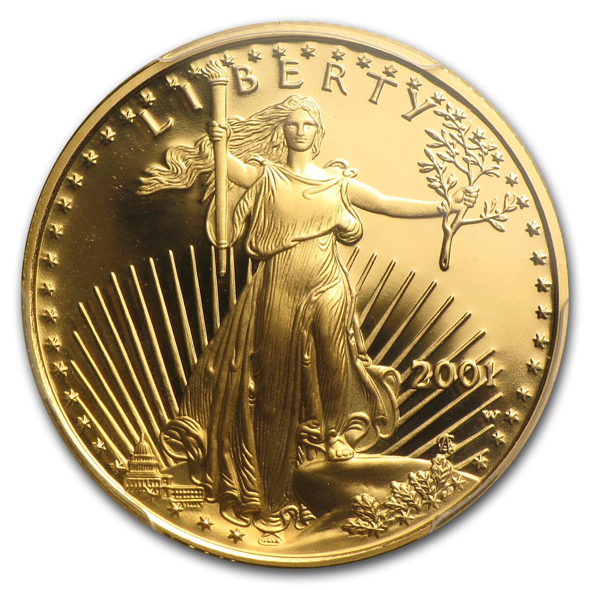 2001-W 1/4 oz Proof American Gold Eagle PR-69 PCGS
