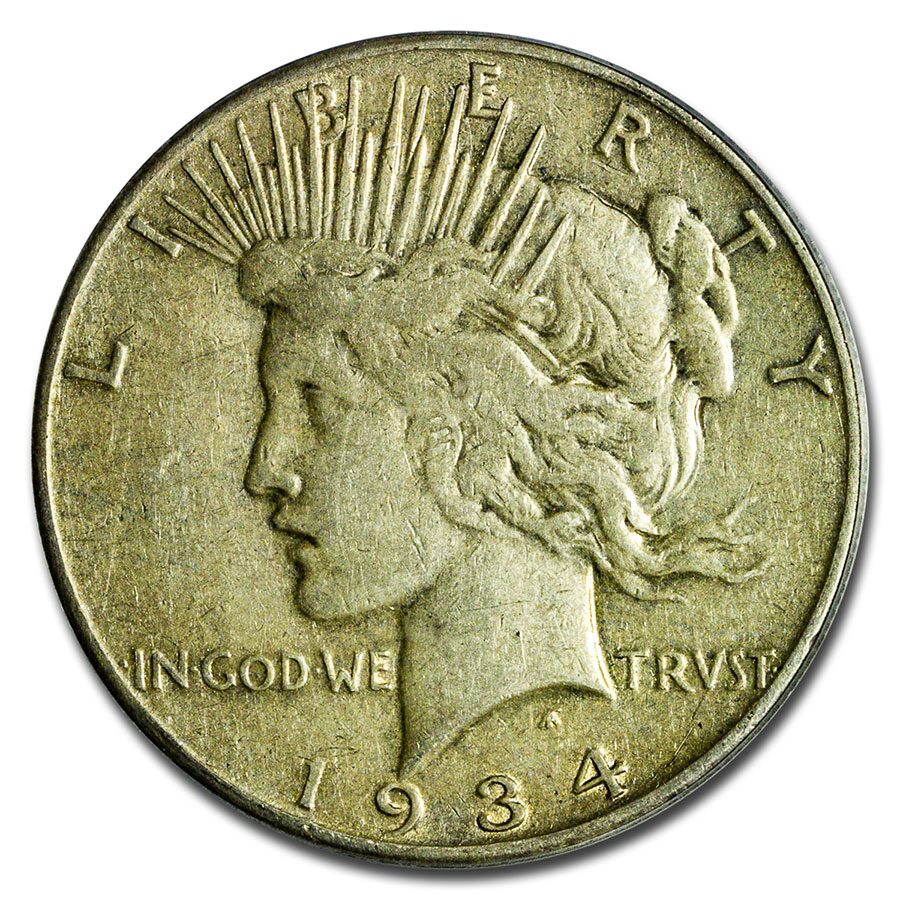 1934-S Peace Dollar VF-30 PCGS