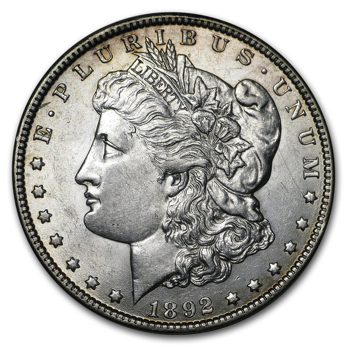 1892-O Morgan Dollar AU-58