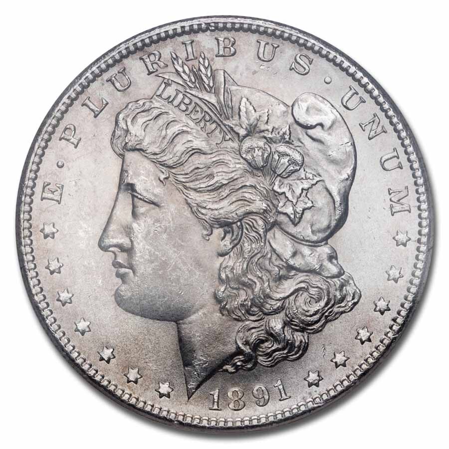 1891-S Morgan Dollar MS-64 NGC