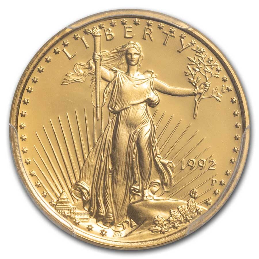 1992-P 1/10 oz Proof American Gold Eagle PR-69 PCGS
