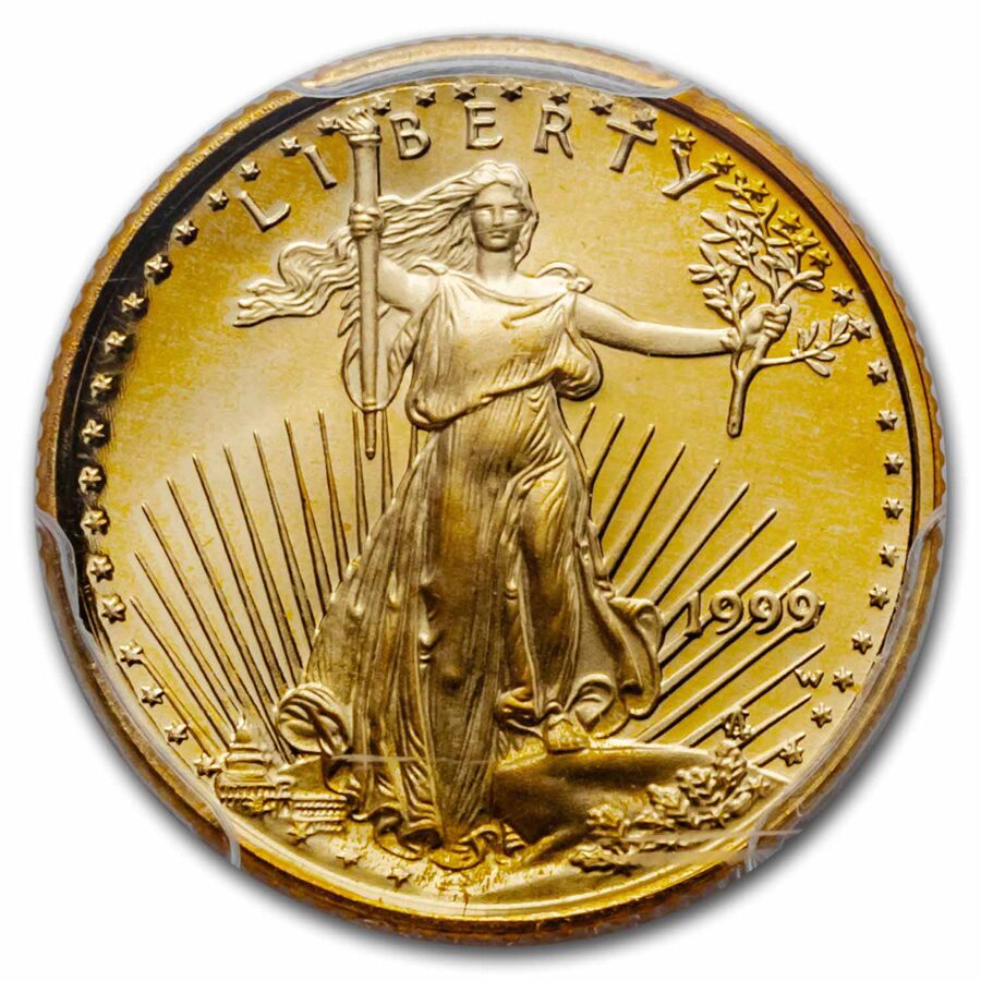 1999-W 1/10 oz Proof American Gold Eagle PR-69 DCAM PCGS