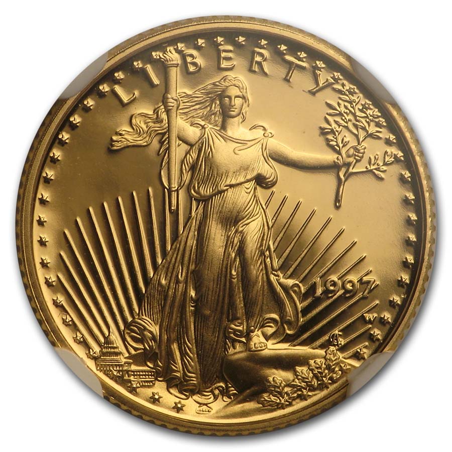 1997-W 1/10 oz Proof American Gold Eagle PF-69 NGC