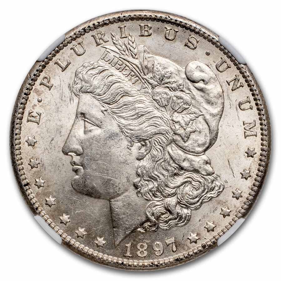 1897-S Morgan Dollar MS-61 NGC