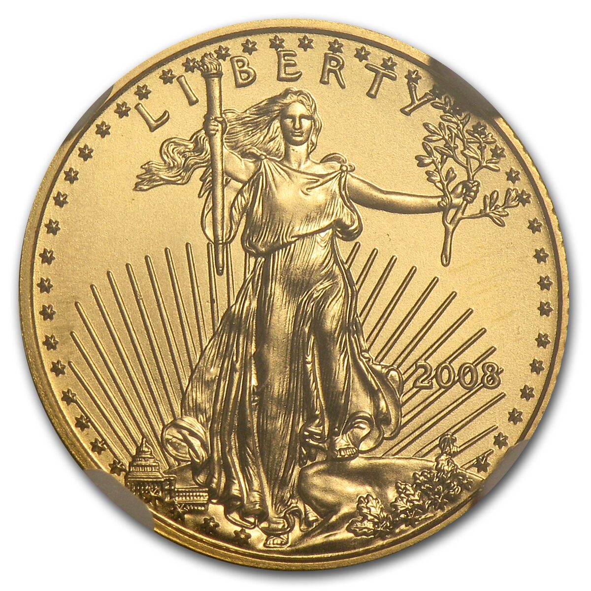2003 1/10 oz American Gold Eagle MS-69 NGC