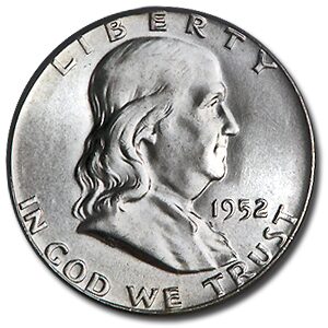 1952 Franklin Half Dollar MS-64 PCGS