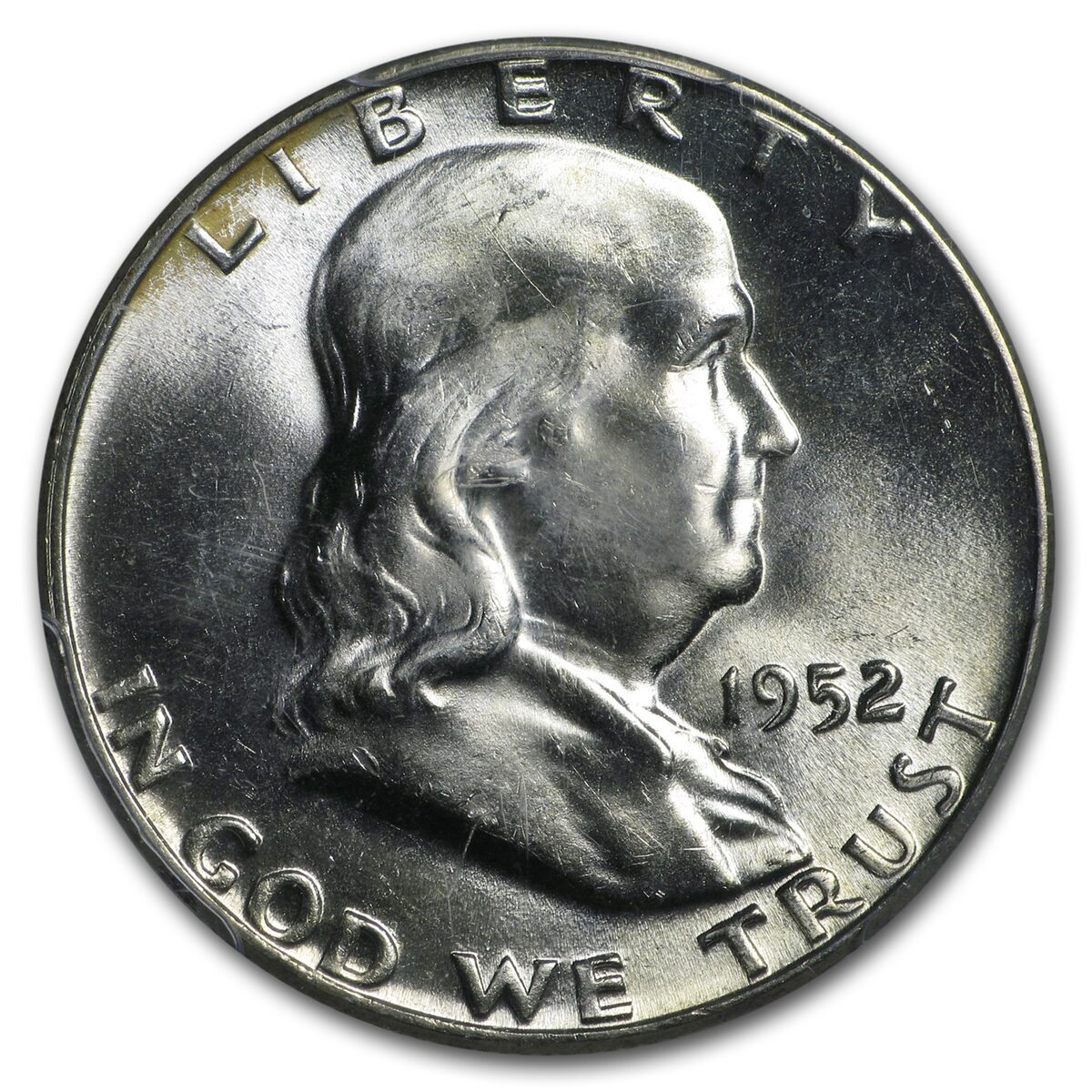 1952 Franklin Half Dollar MS-64 PCGS (FBL)