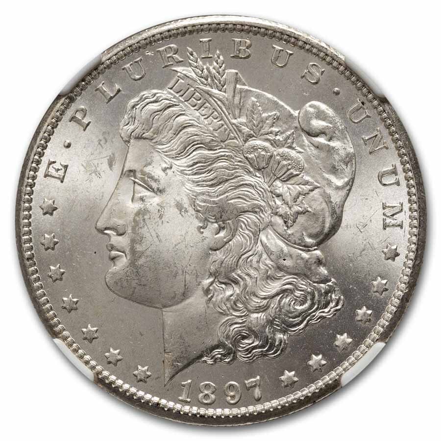 1897-S Morgan Dollar MS-62 NGC