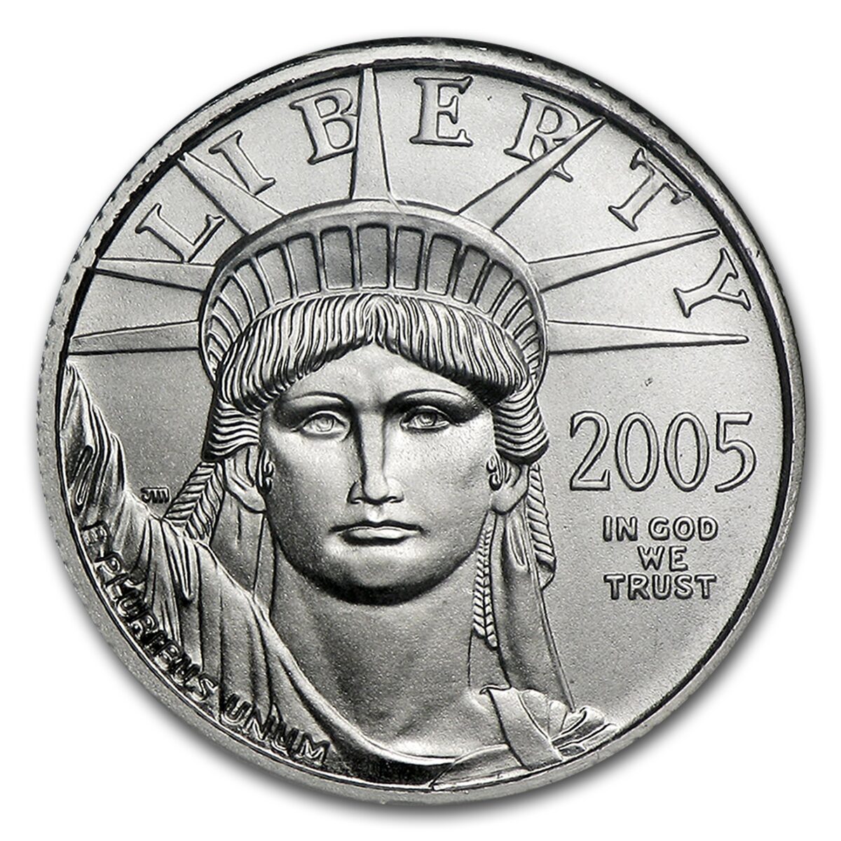 2005 1/10 oz American Platinum Eagle MS-70 NGC
