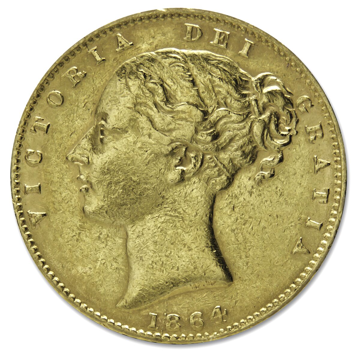 1838-1874 Great Britain Gold Sovereign Victoria Shield Avg Circ