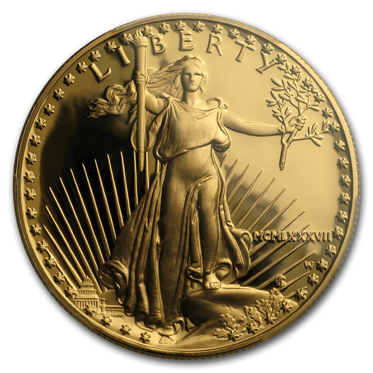 1987-W 1 oz Proof American Gold Eagle PR-69 DCAM PCGS