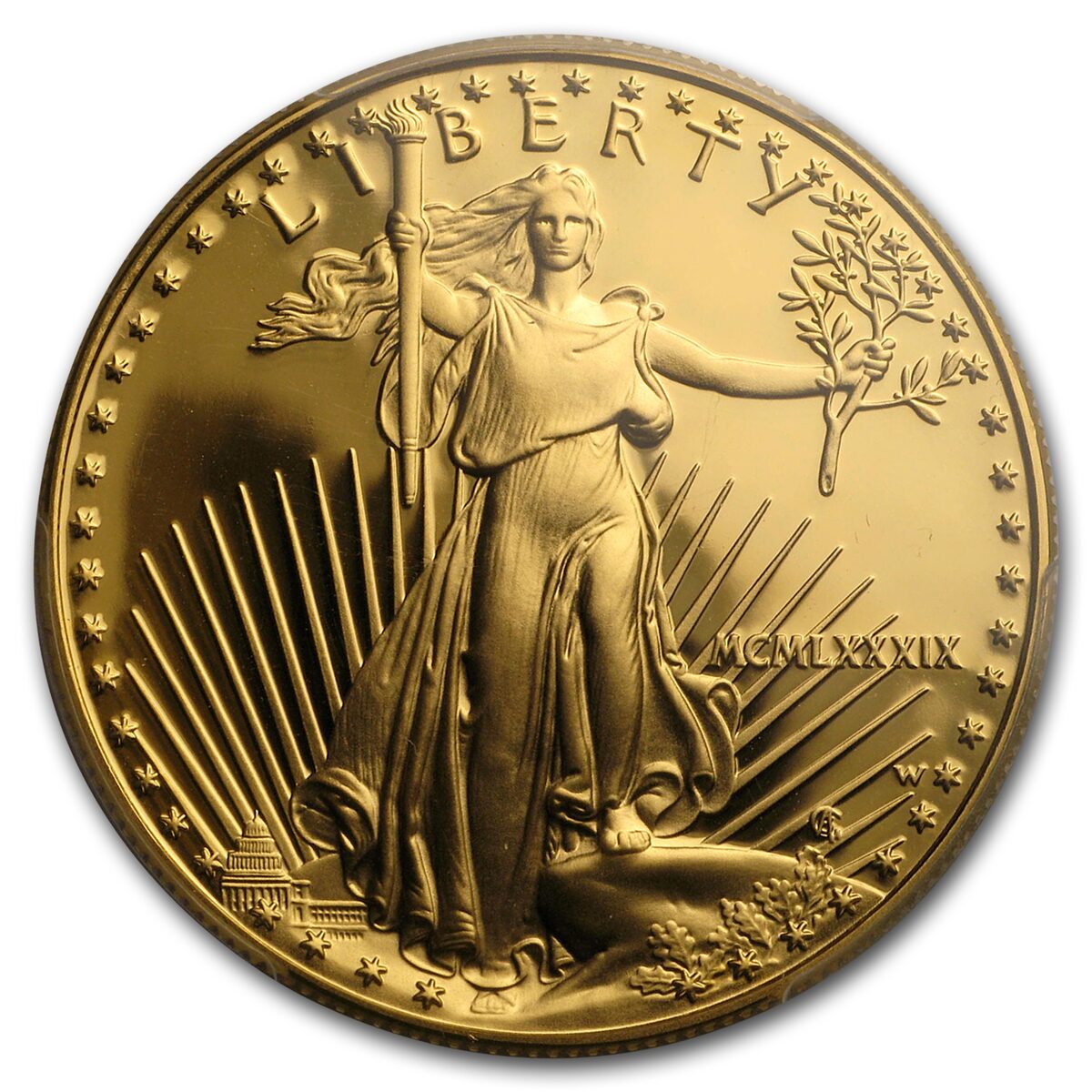 1989-W 1 oz Proof American Gold Eagle PR-69 PCGS