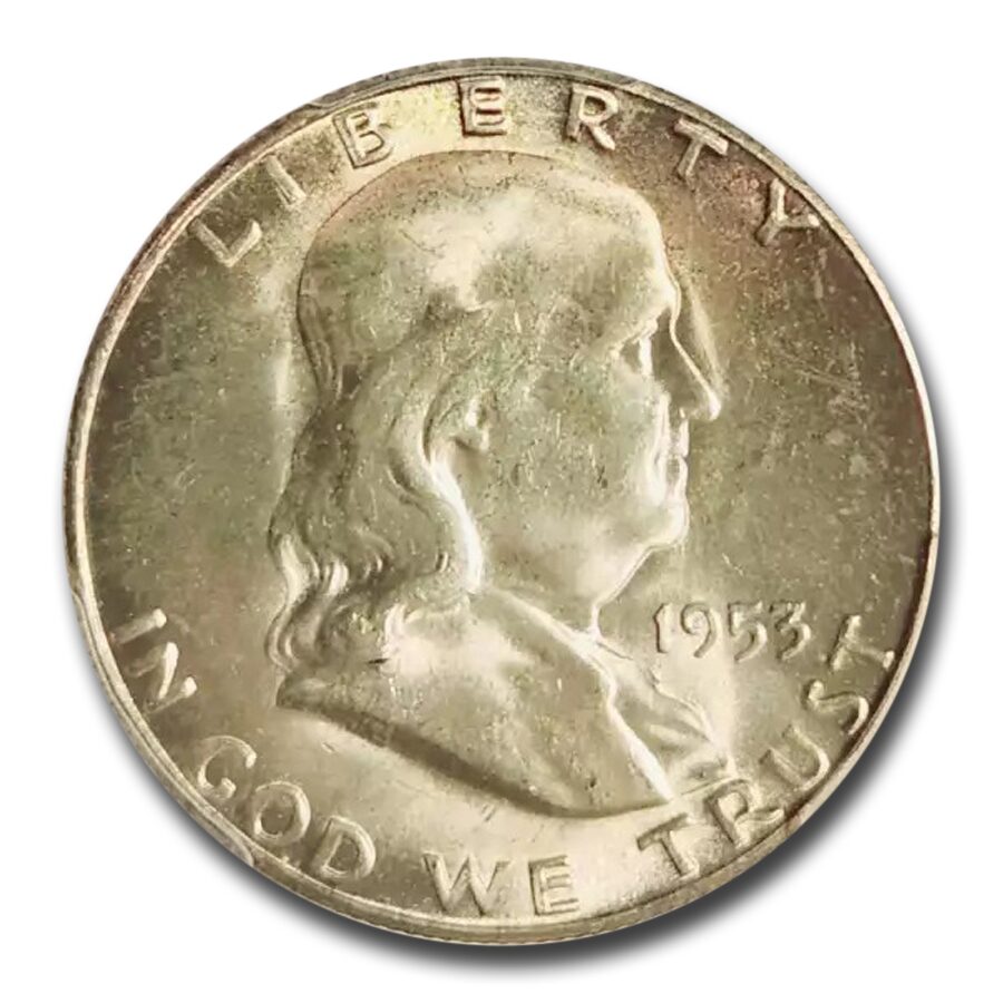 1953-S Franklin Half Dollar MS-65 PCGS
