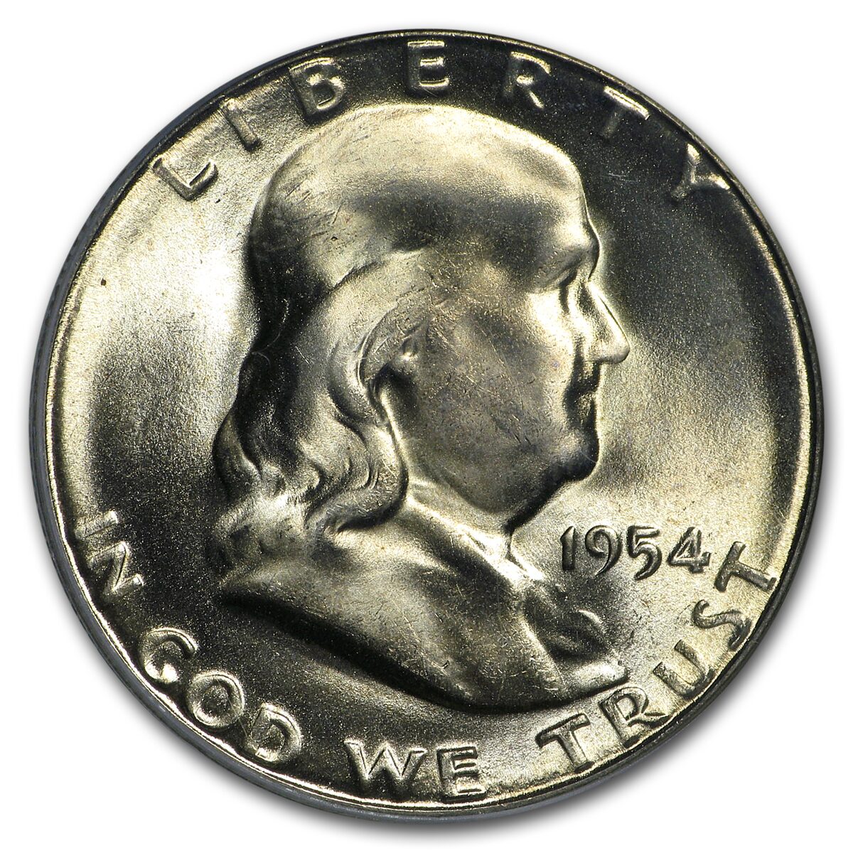 1954-S Franklin Half Dollar MS-64 PCGS (FBL)