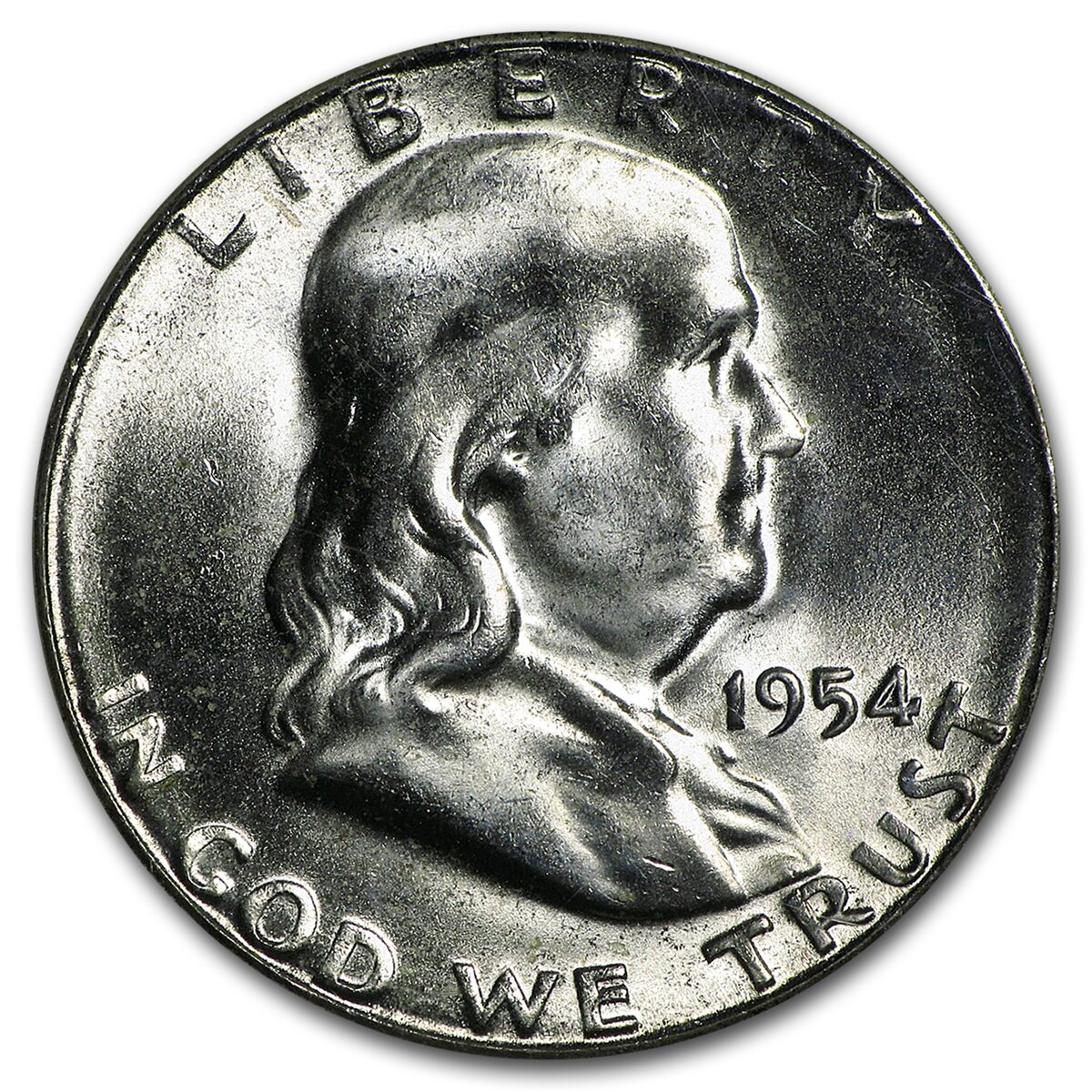 1954-S Franklin Half Dollar MS-65 NGC