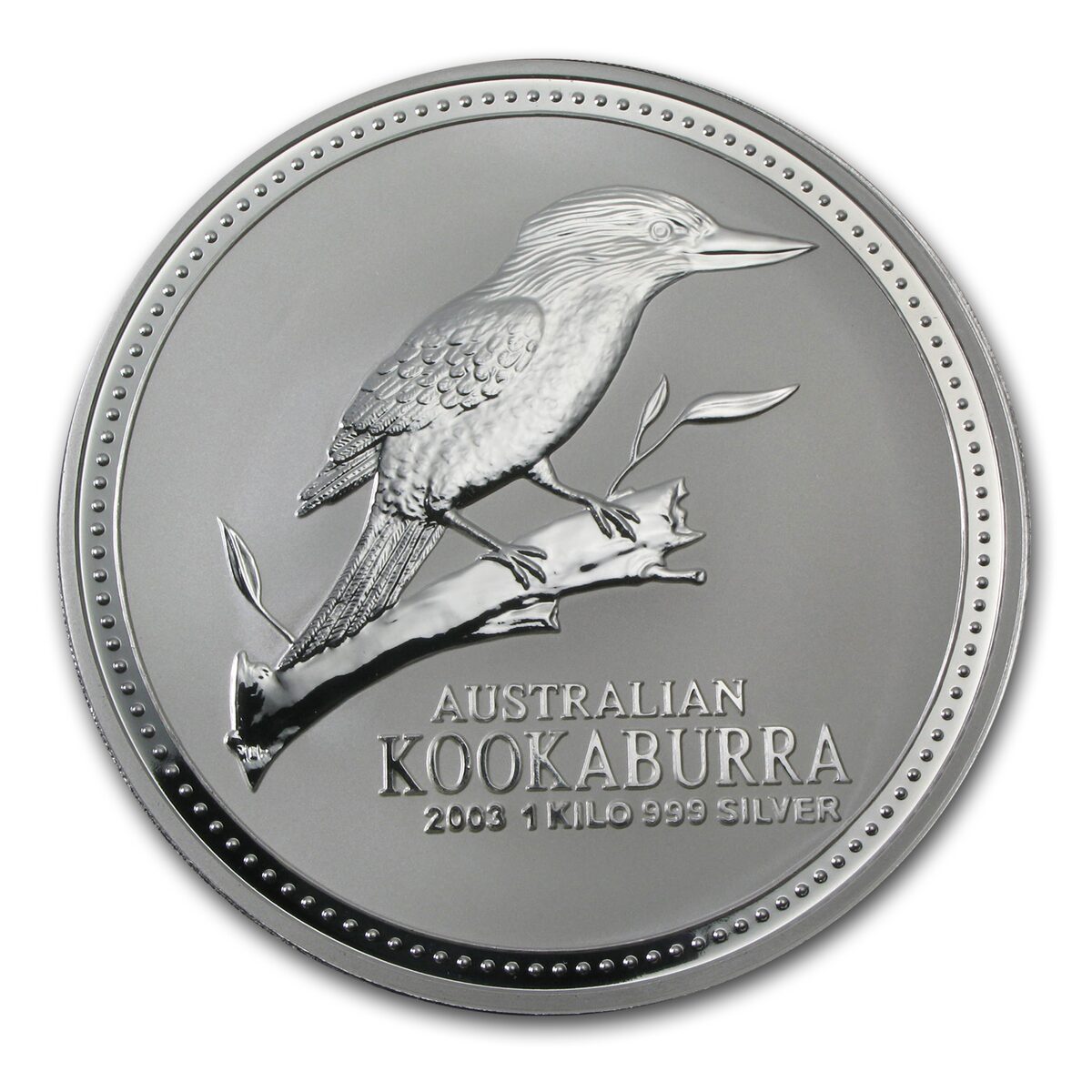 2003 Australia 1 kilo Silver Kookaburra BU