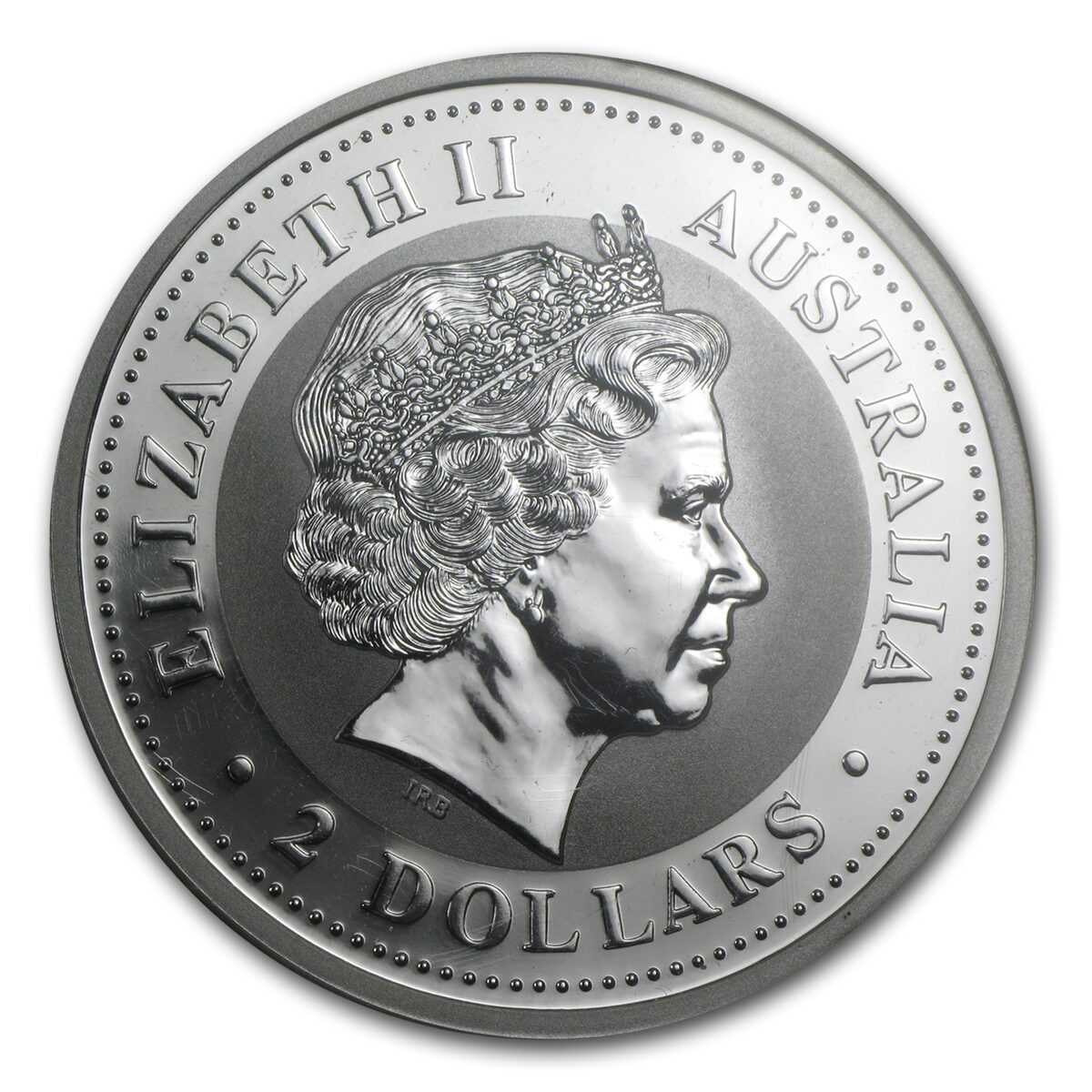 1999 Australia 2 oz Silver Kookaburra BU