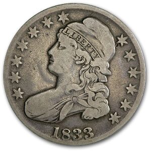 1833 Bust Half Dollar Fine