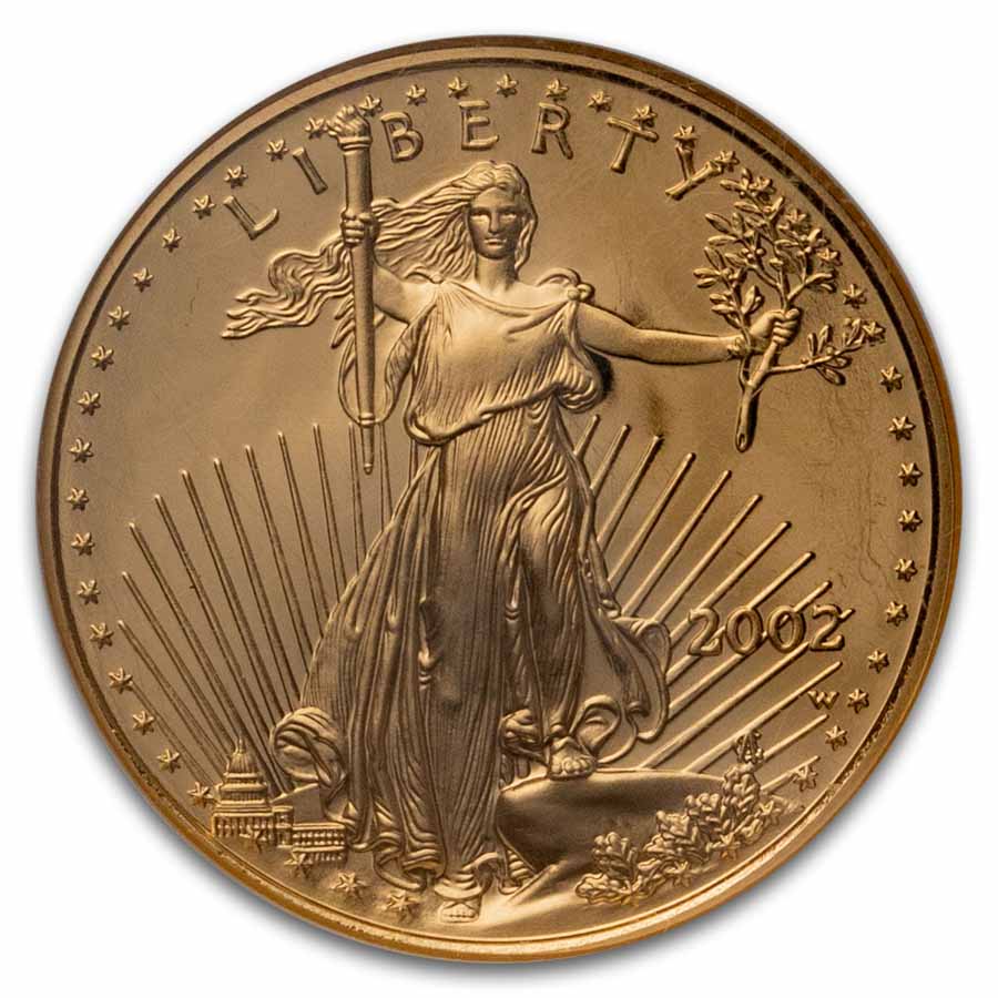 2002-W 1/4 oz Proof American Gold Eagle PF-69 NGC