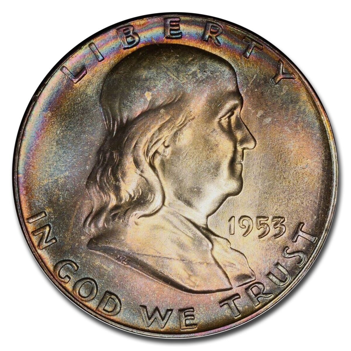 1953 Franklin Half Dollar MS-65 PCGS (FBL)