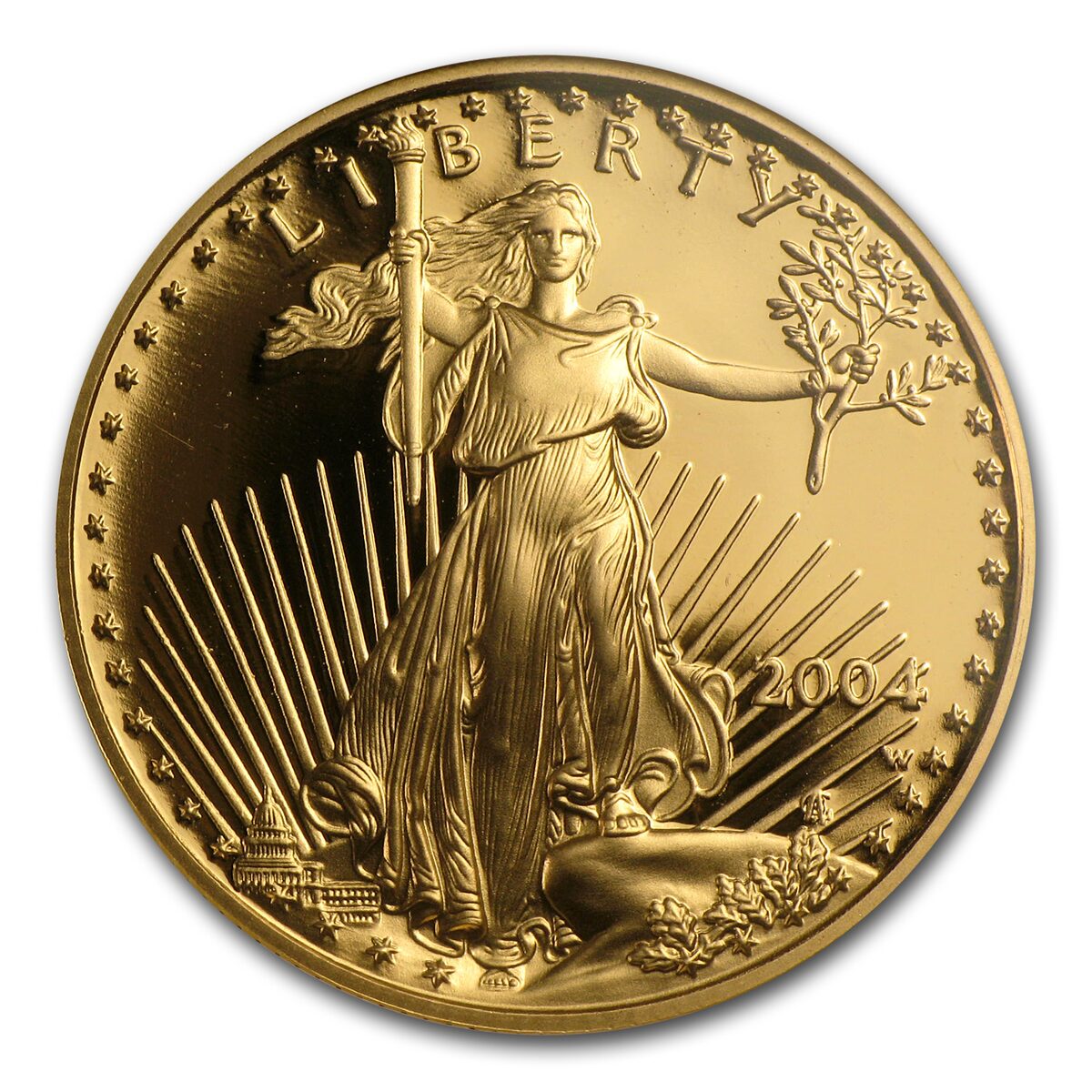 2004-W 1/2 oz Proof American Gold Eagle PF-69 UCAN NGC