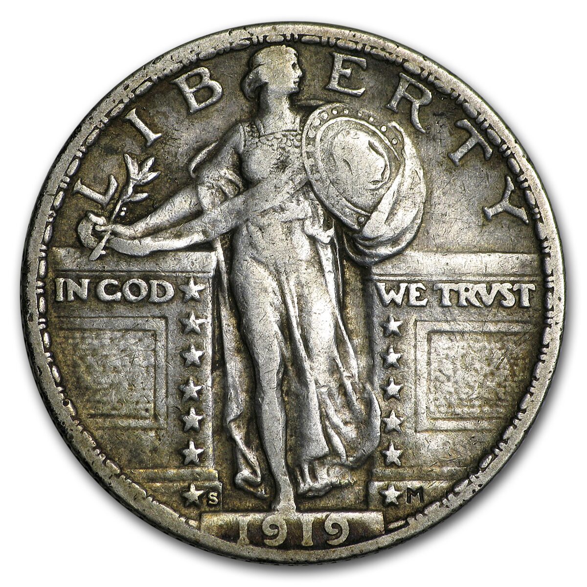 1919-S Standing Liberty Quarter XF