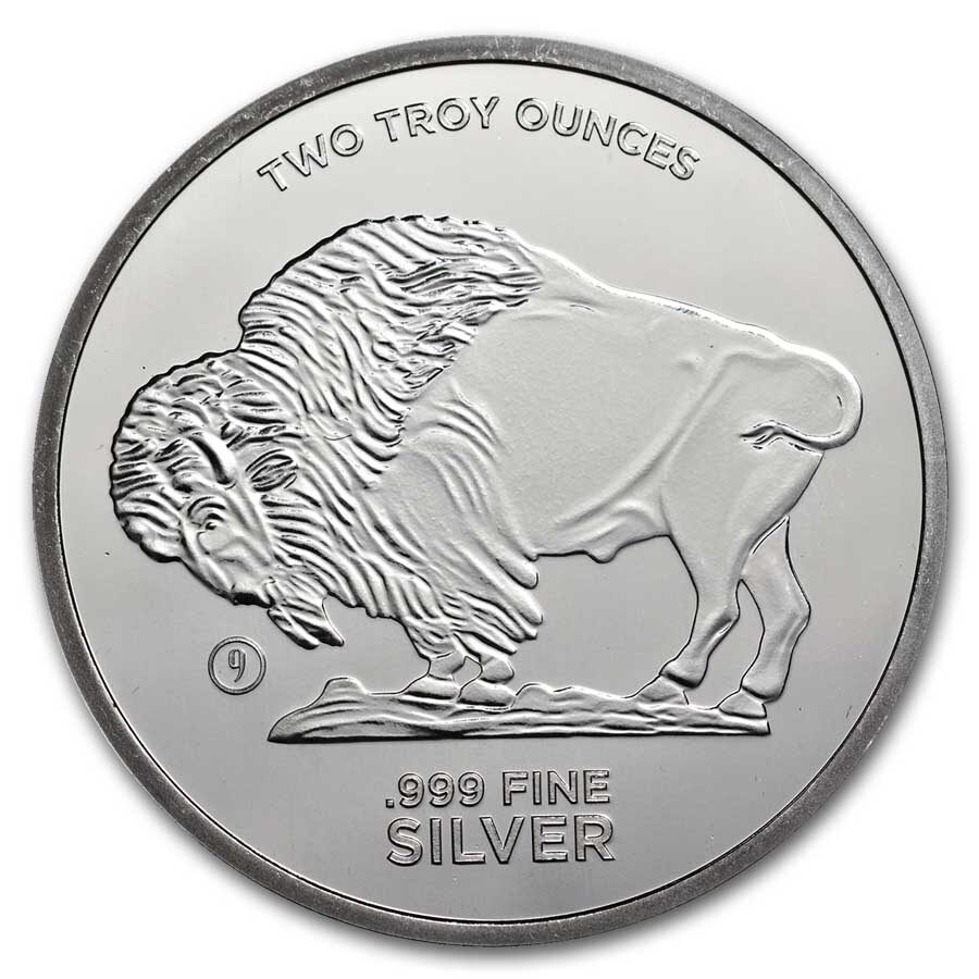2 oz Silver Round - Buffalo